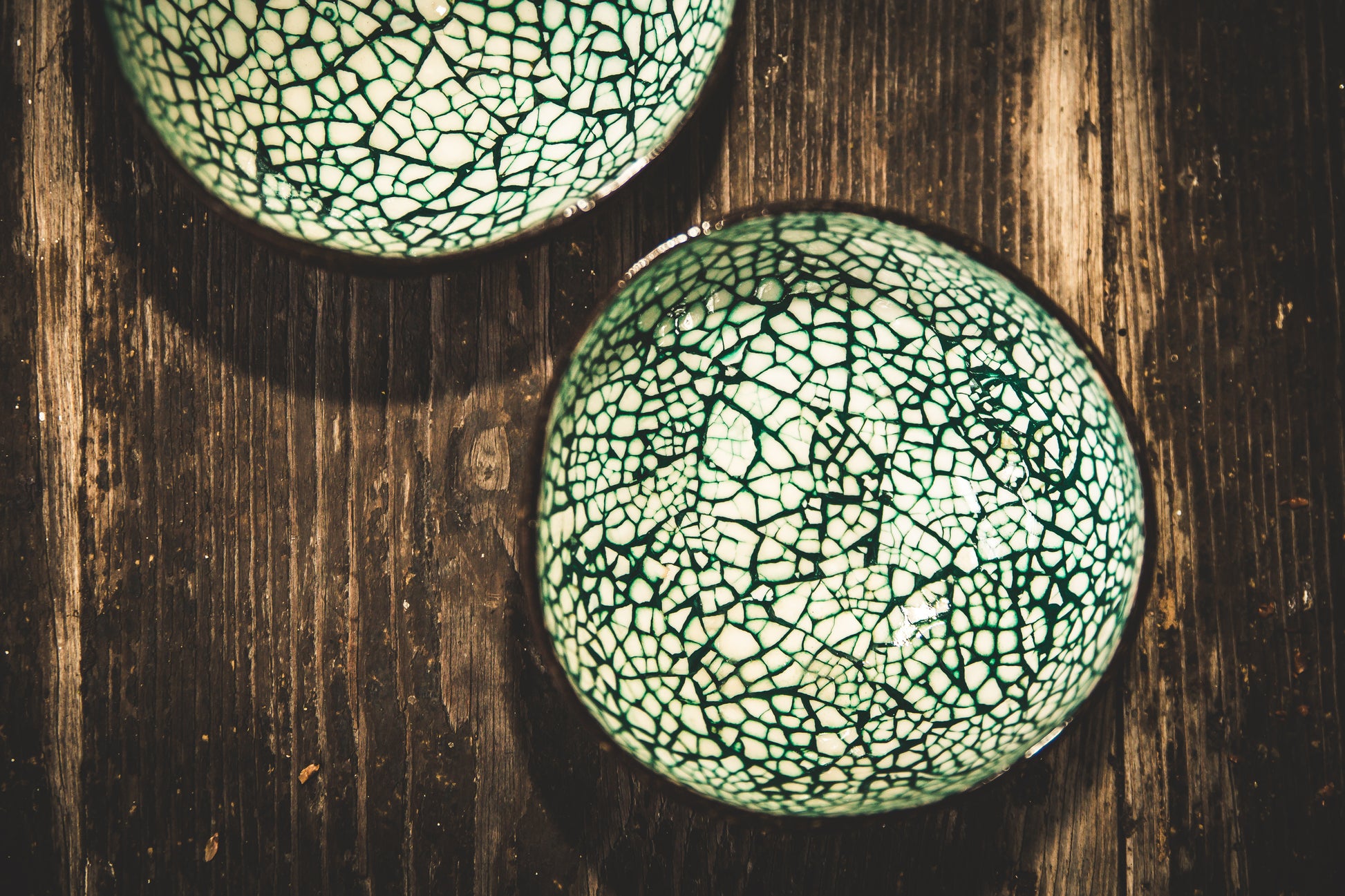 donkergroene coconutbowl