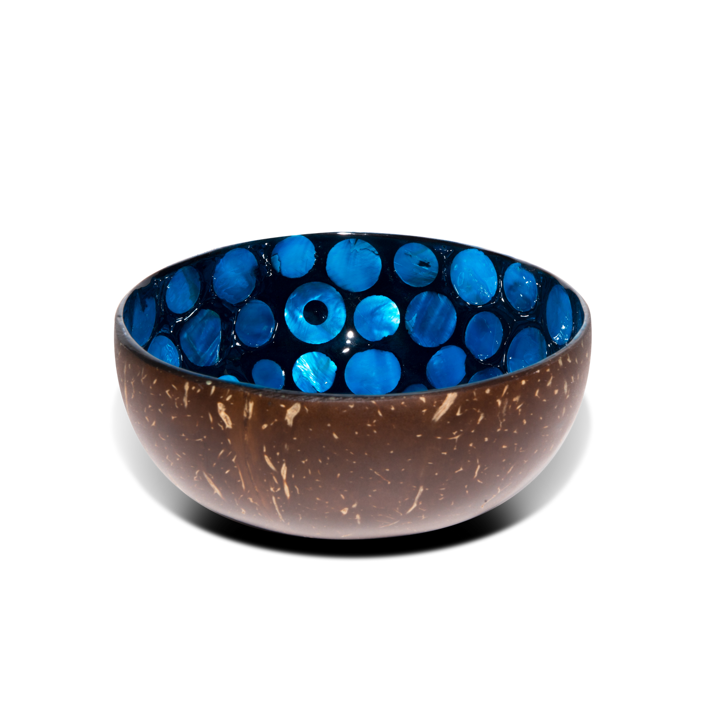 blauwe kokosnootpotje