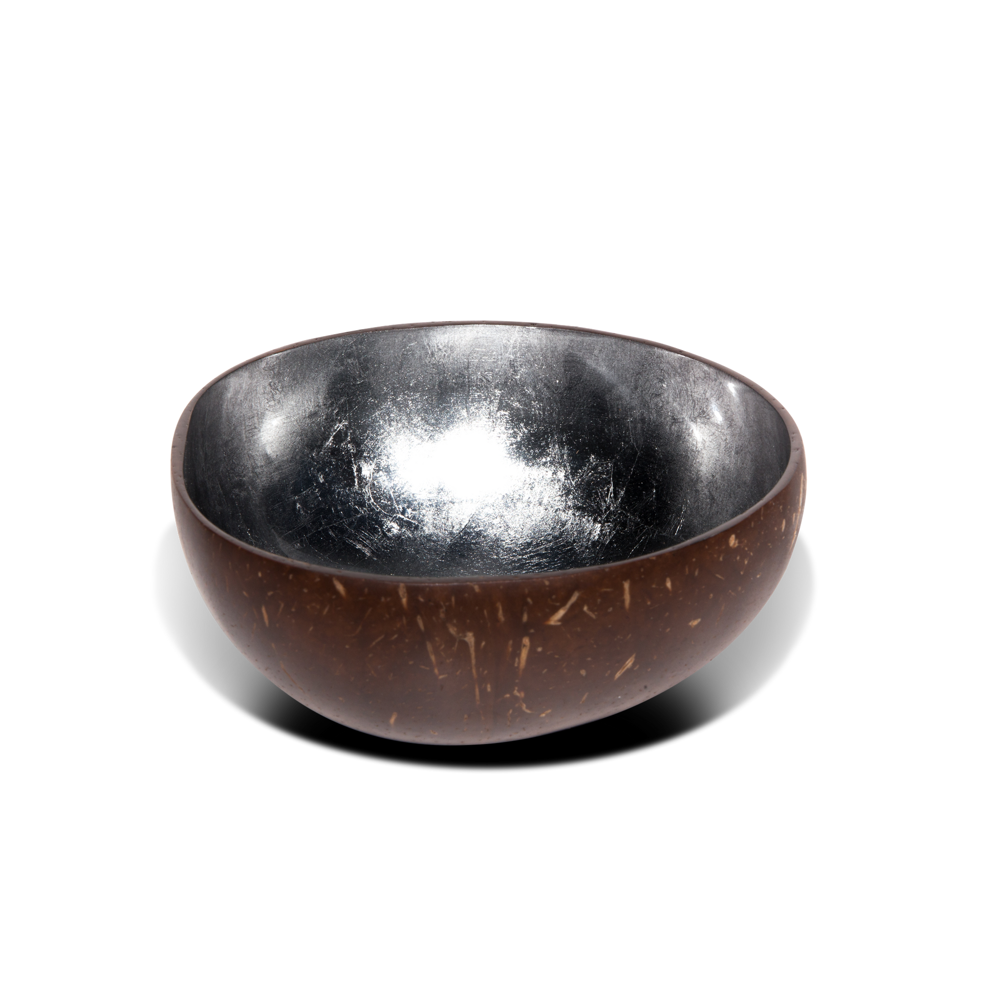 zilveren kokosnootpotje