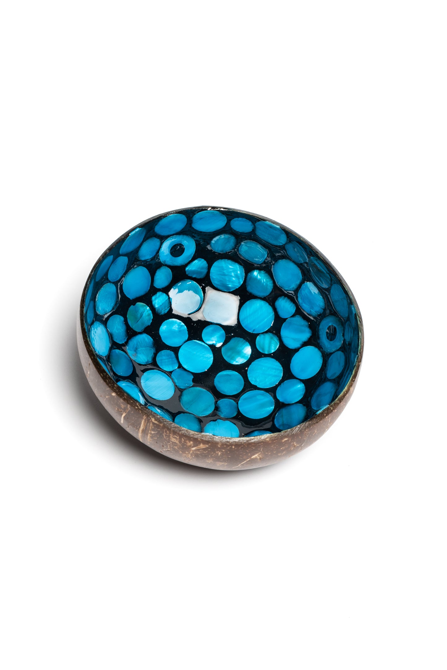 blauwe coconutbowl